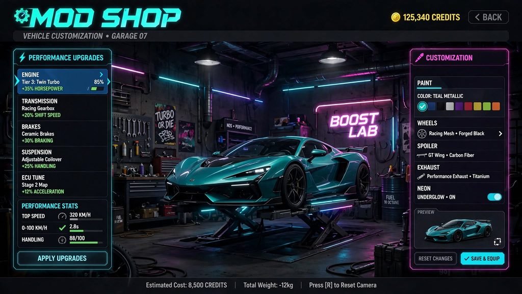 Vehicle customization options in GTA 6.