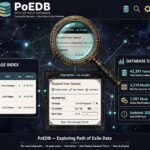 Illustration representing the PoEDB Path of Exile database"