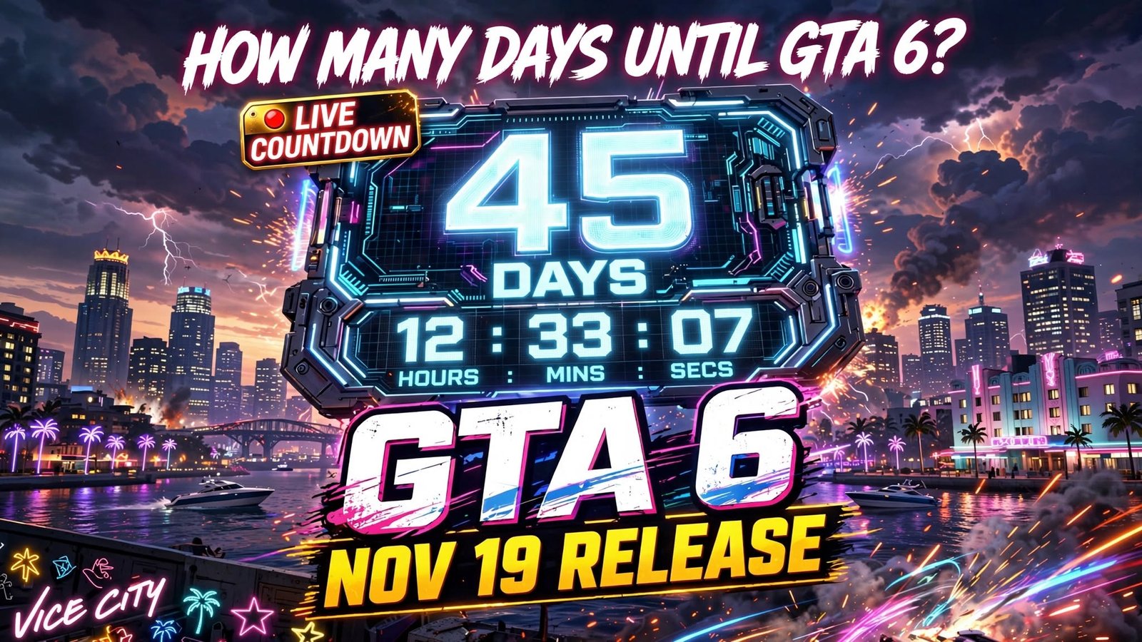 GTA 6 release date coundown