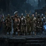 Original illustration of fantasy class archetypes representing playable classes concept